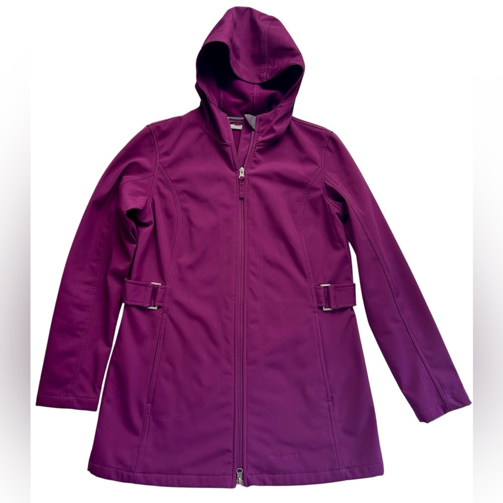 Free Tech Women’s Lightweight Jacket, Full Zip Front, Hooded, Small